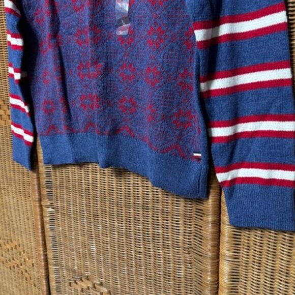 Tommy Hilfiger Faire Isle Wool Blend Sweater Size Large - Picture 6 of 7
